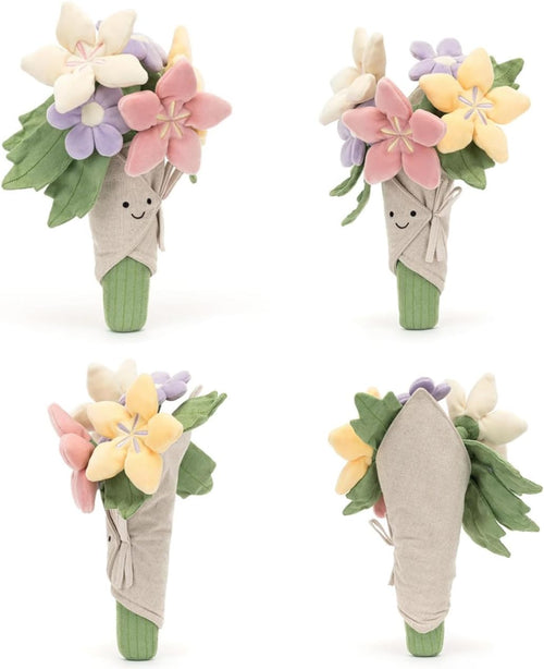 Bouquet of Flowers Plush Plant Flowers Stuffed Plant Plushie Doll Gifts for Kids Valentines Day Girlfriend Birthday Christmas Mother's Day