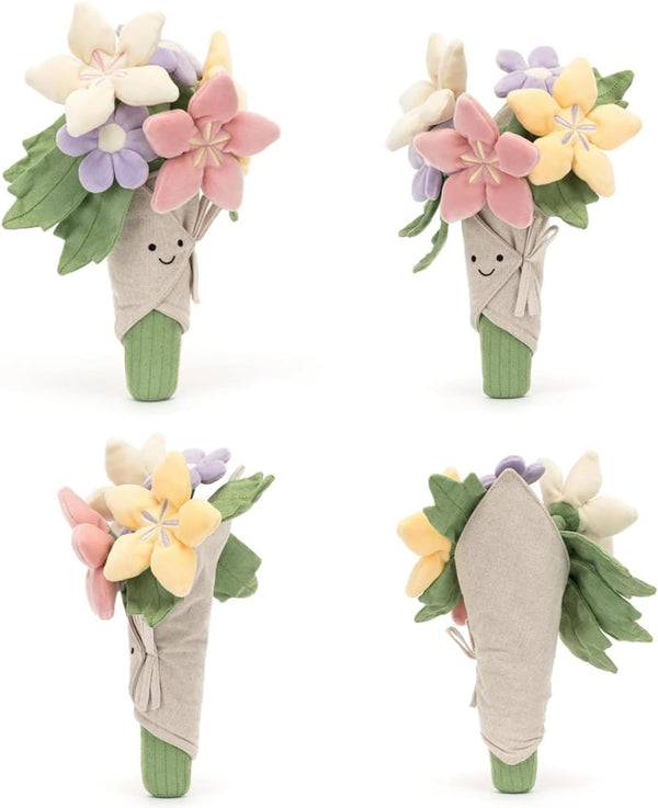 Bouquet of Flowers Plush Plant Flowers Stuffed Plant Plushie Doll Gifts for Kids Valentines Day Girlfriend Birthday Christmas Mother's Day