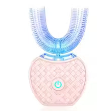 U-Shaped Sonic Electric Toothbrush for Adults - Teeth Whitening Oral Cleaner with Gum Care & Rechargeable Design